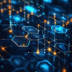 Obraz premium Elegant blue background on a computer screen with sleek design.