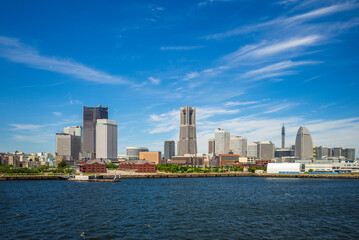 Scenery of Yokohama port at Yokohama city in Kanagawa Prefecture, Kanto, Japan