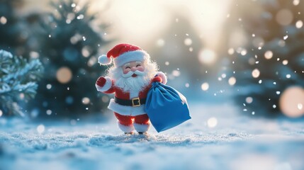 The Santa with Gift Bag