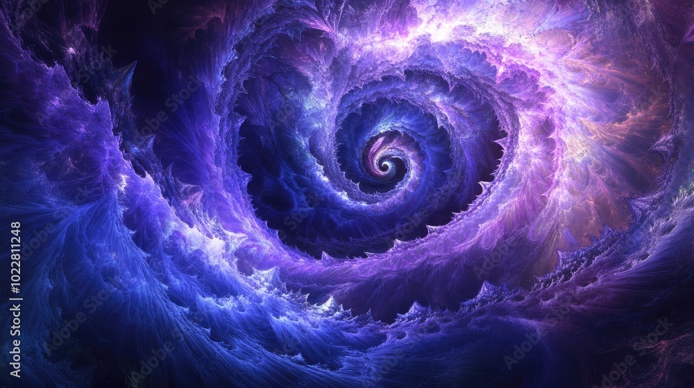 Poster abstract digital fractal fantasy design backdrop