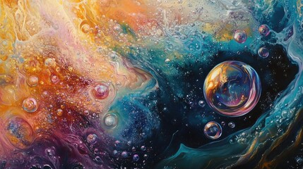 Bubbles captivate artists due to their versatile interpretations and suitability for diverse artistic mediums