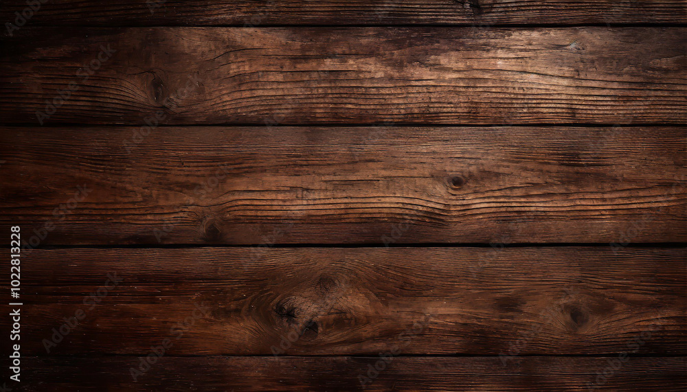 Poster dark wooden planks arranged horizontally with a rich texture capturing natural grain patterns in ind
