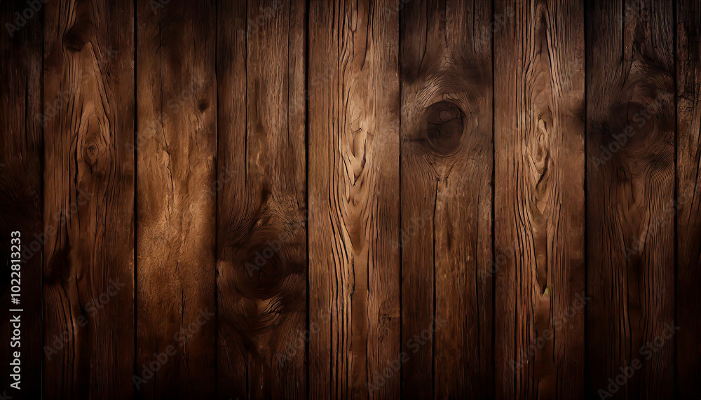 Poster rich wooden planks with textured grain patterns create a rustic backdrop ideal for a cozy setting or