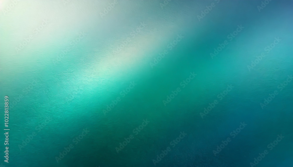 Poster a tranquil gradient of blue and green hues illuminated by soft light, creating an ethereal atmospher