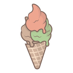 Ice Cream Illustration