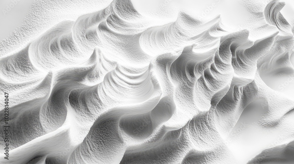 Poster Abstract Snow Patterns Created by Wind