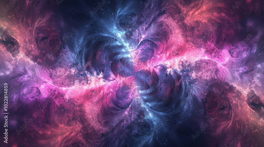Poster abstract fractal fantasy design backdrop
