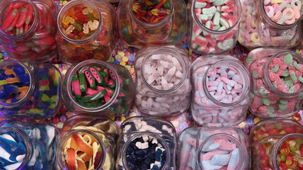 British Sweets in Jars Market Stall