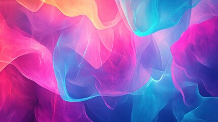 Abstract colorful waves blending in vibrant hues, creating a dynamic visual experience.