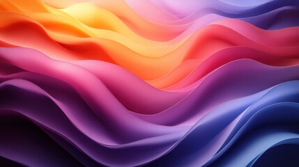 Obraz premium Abstract waves of vibrant colors creating a dynamic visual flow.