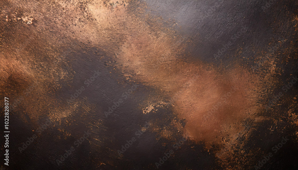 Poster textured abstract background showcasing a blend of dark and warm tones with metallic highlights, per