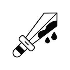 Bloody Sword vector icon