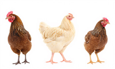 Fototapeta premium chicken isolated on white background
