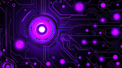 Obraz premium AI technology background with abstract circuits, data patterns, and glowing digital nodes representing future tech.