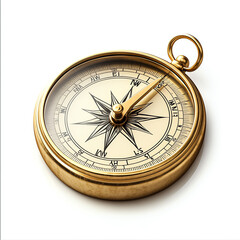A golden compass pointing towards true north, symbolizing direction and purpose, golden compass, guidance and clarity