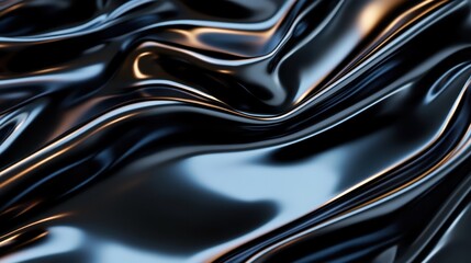 This image displays high-gloss blue satin-like undulating forms, exuding a sense of modern, fluid elegance through its smooth, reflective surface and rich color.