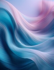 Fototapeta premium flowing fabric gently drifting in mid-air,soft textures and smooth gradients to convey a sense of calm motion.