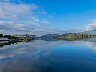Serene Lake Landscape with Reflections