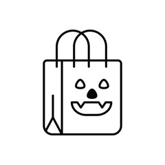 Halloween Bag vector icon