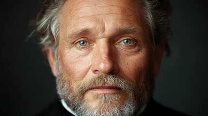 A detailed portrait of an elderly man whose thoughtful gaze and introspective expression evoke a sense of wisdom, contemplation, and quiet strength.