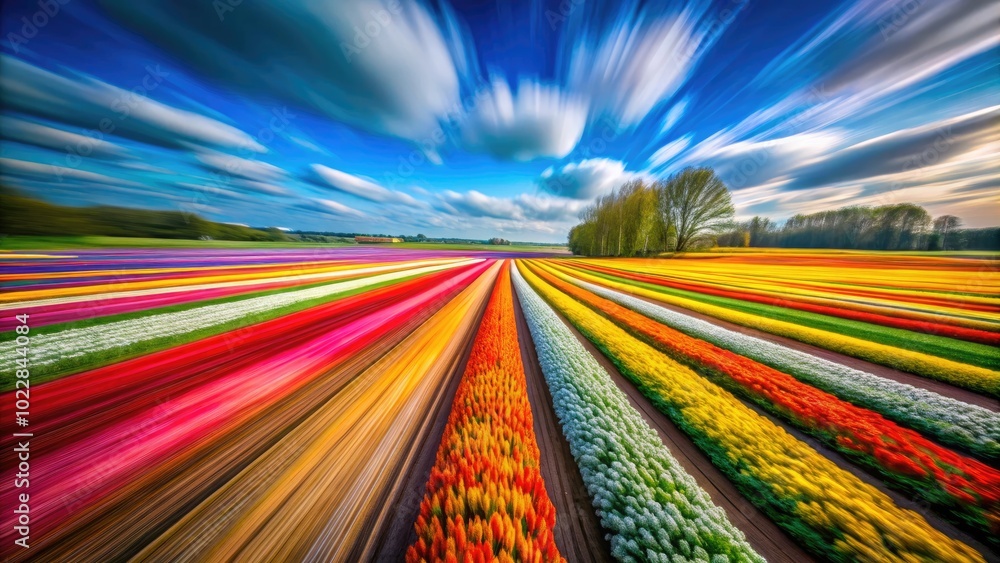 Poster vibrant abstract artwork with dynamic patterns and colors creating a sense of movement and energy