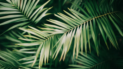 Obraz premium palm leaves background