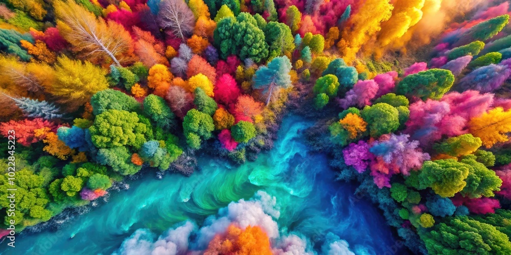 Aufkleber vibrant abstract background with gradient colors for creative design and artistic projects