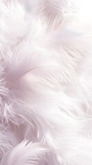 White feather background, elegant texture, white feather pattern, white feather material