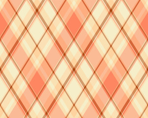 Argyle pattern of geometric rhombus. Harlequin check wallpaper design. Classic diamond shaped textile material for web background, print fabric clothing, sweater, wrapping paper, gift card, invitation