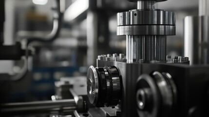 Fototapeta premium Industrial Machine Close-up