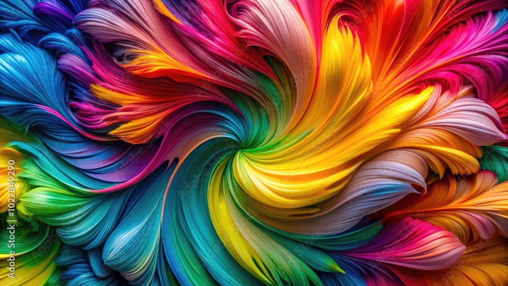 Poster Vibrant Abstract Textures with Bold Colors and Dynamic Patterns for Creative Design Projects