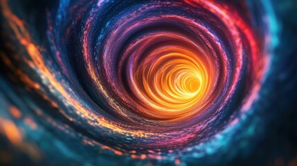 Abstract Vortex of Colors and Light