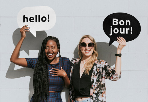 Speech Bubble Sign Mockup