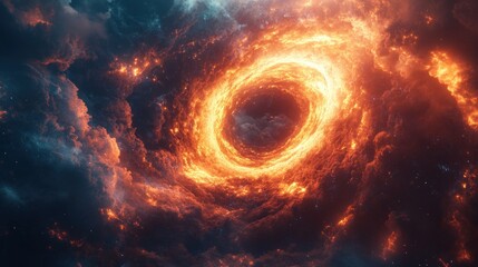 Fiery Cosmic Vortex
