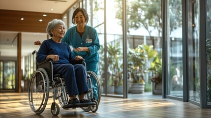 The Caregiver with Elderly Patient