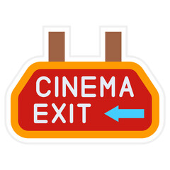 Cinema exit Icon