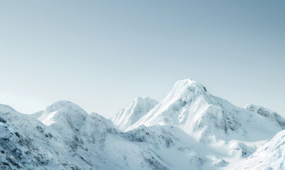 snow covered mountains