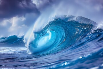Majestic Ocean Wave at Sunrise for Nature-Themed Decor and Coastal Inspiration