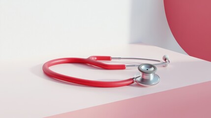 The Red Stethoscope on Surface