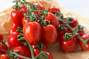 tomatoes on a vine