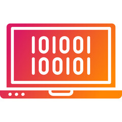 Binary Code Vector Icon Design