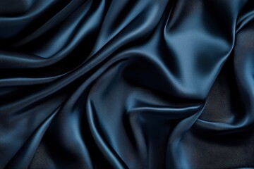 Fototapeta premium A blue fabric with a wavy texture, generative ai image