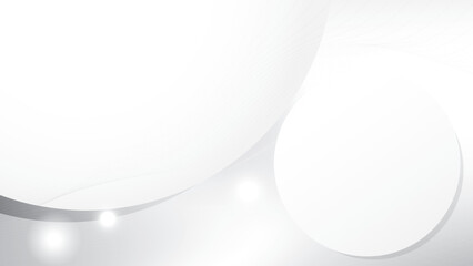 Abstract  white and gray color, modern design stripes background with curve lines, wavy pattern. Vector illustration.
