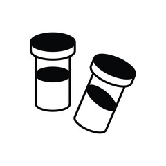 Halloween Test Tubes vector icon