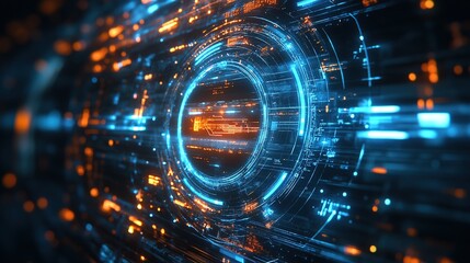 Abstract Futuristic Technology Background