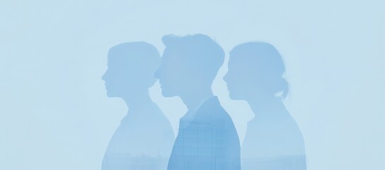 Silhouette of businessman standing in front of digital city background with overlay light effect and space for copying text. Concept of teamwork or global network connection.