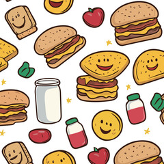 Playful Breakfast Pattern