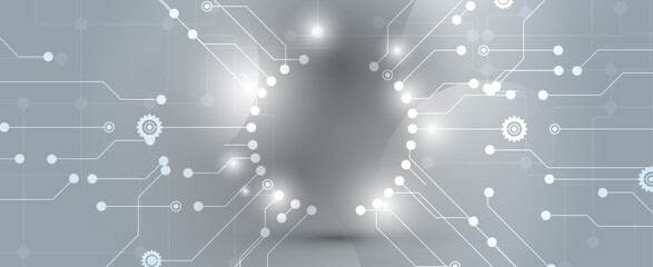 The intersection of simplicity and technology background