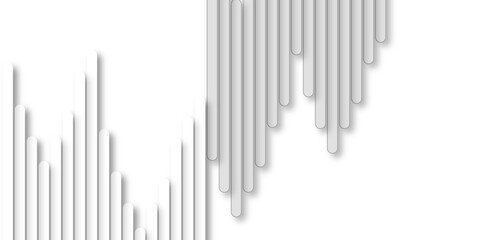 Abstract background with lines white color and vector with geometric design in illustration. White gradient diagonal stripe line background. Vector Design layout of shape paper cut. 