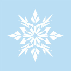 Geometric Snowflake Design